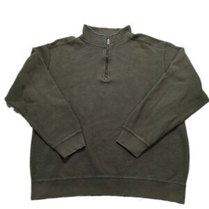Wolverine Denton Quarter Zip Long Sleeve Sweater Men's Size Large Olive Green.